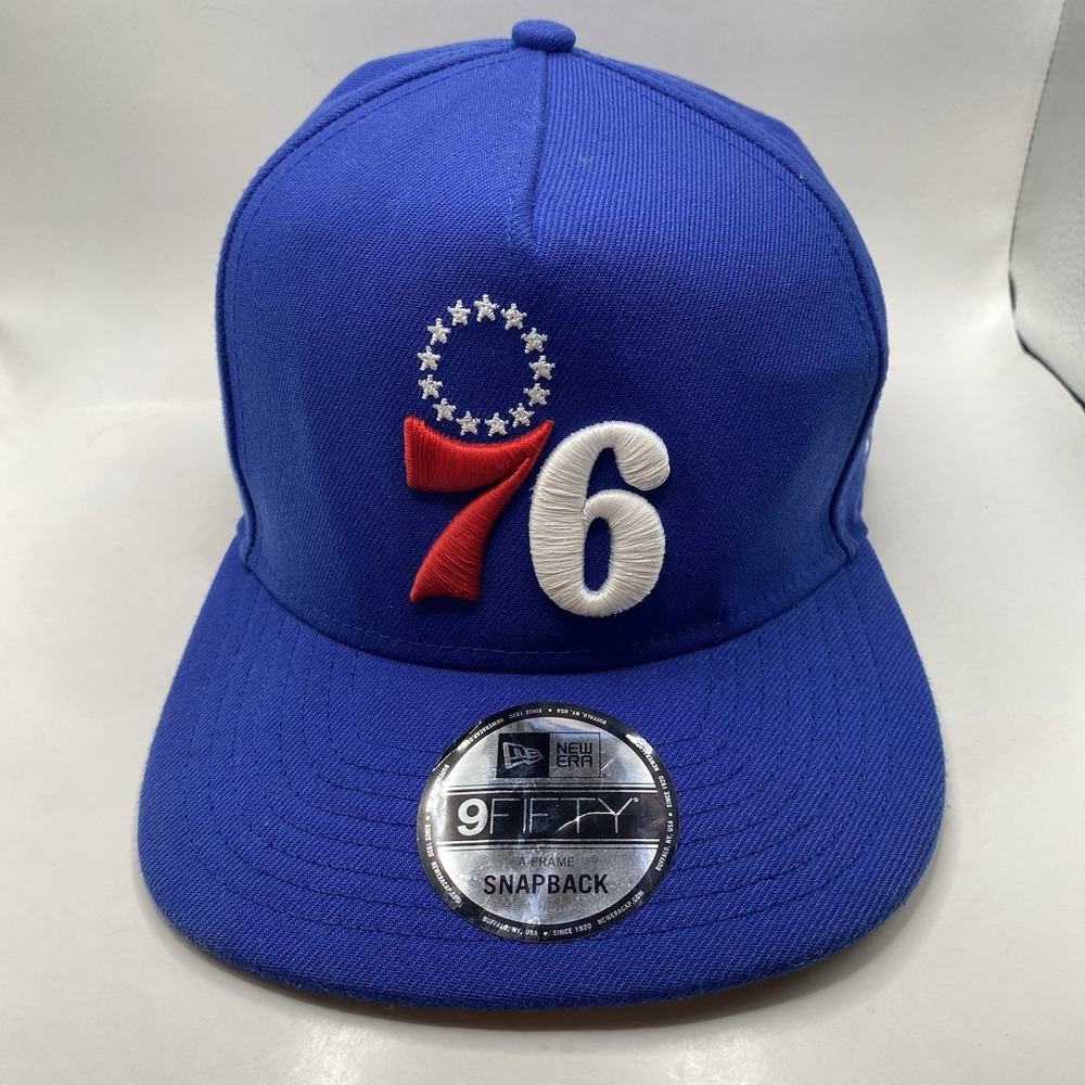 Philadelphia 76ers Hat New Era 9fifty SnapBack Blue Cleaned VGC NBA